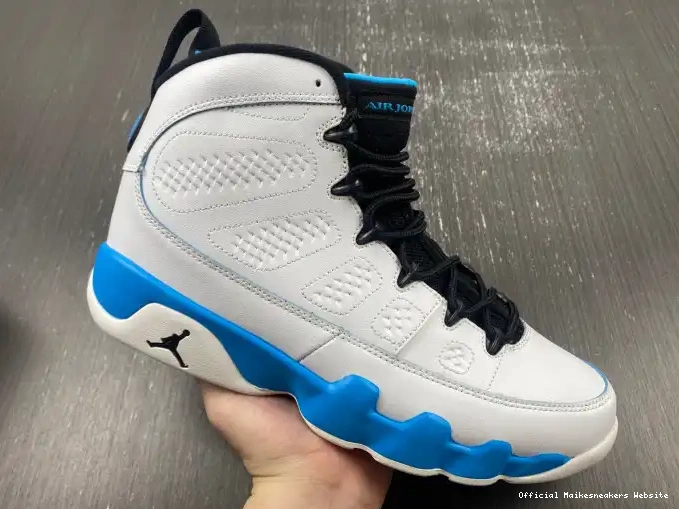 Official Maikesneakers Air Blue 9 Jordan Powder FQ8992-101 0524